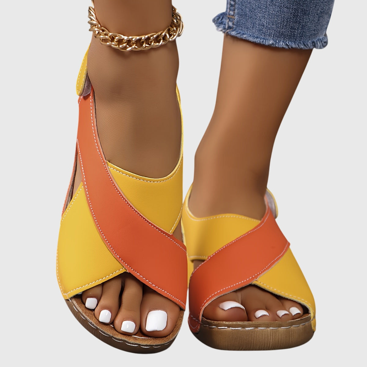 Ainsley | Comfortabel plateau sandalen dames zomerschoenen