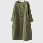 Grace | zachte losvallende midi jurk casual