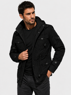 Men’s Fleece Hooded Jacket – Warm, Windproof & Functional