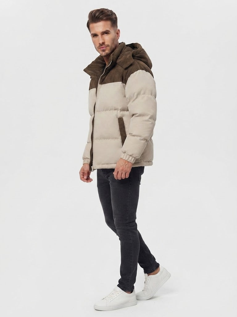 Men’s Warm Hooded Winter Jacket – Thickened Windproof Casual Outerwear