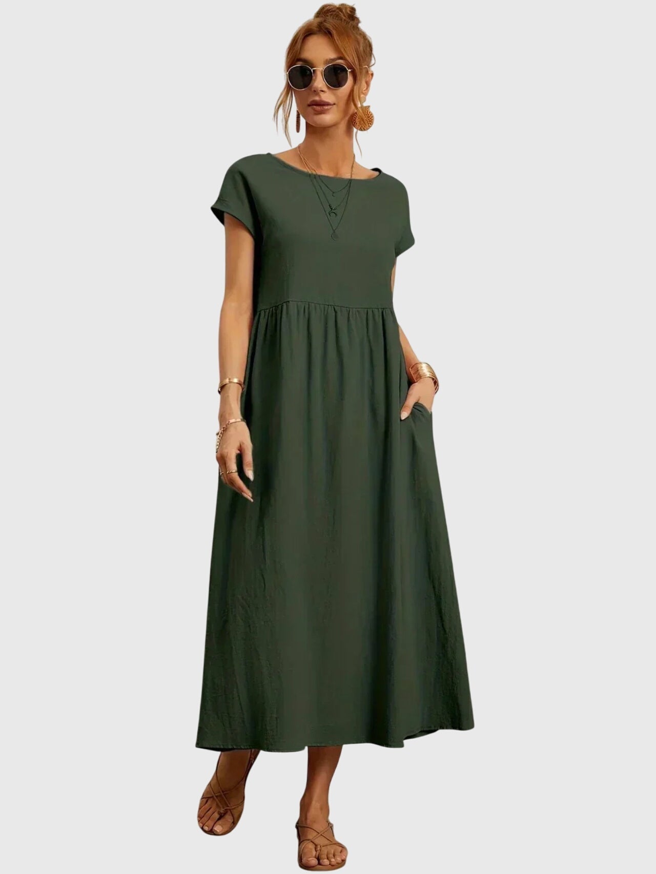 Giselle | luchtige casual midi jurk zomer