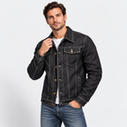 Men’s Vintage Slim-Fit Denim Jacket – Casual Lapel Jean Coat