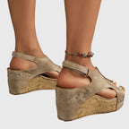 Lydia | Comfortabel sleehak sandalen plateau zomerschoenen dames