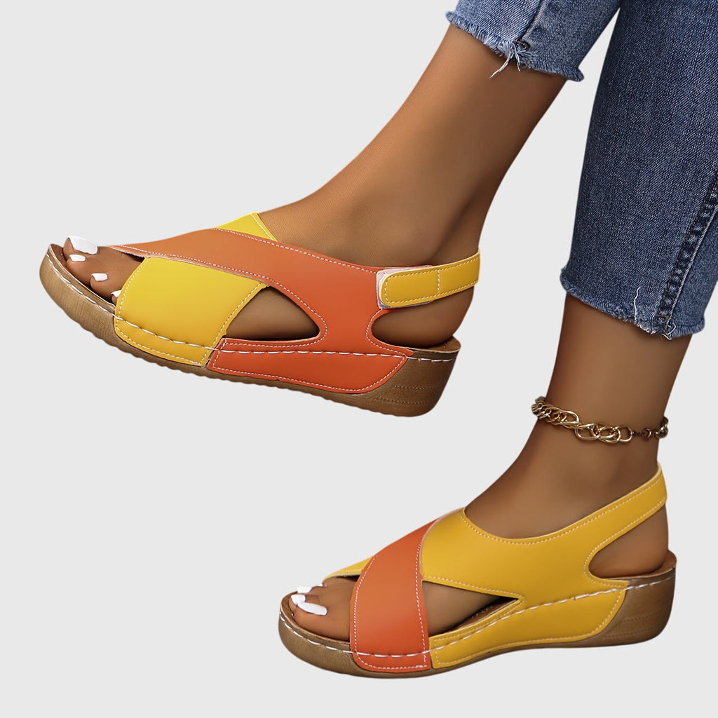 Ainsley | Comfortabel plateau sandalen dames zomerschoenen