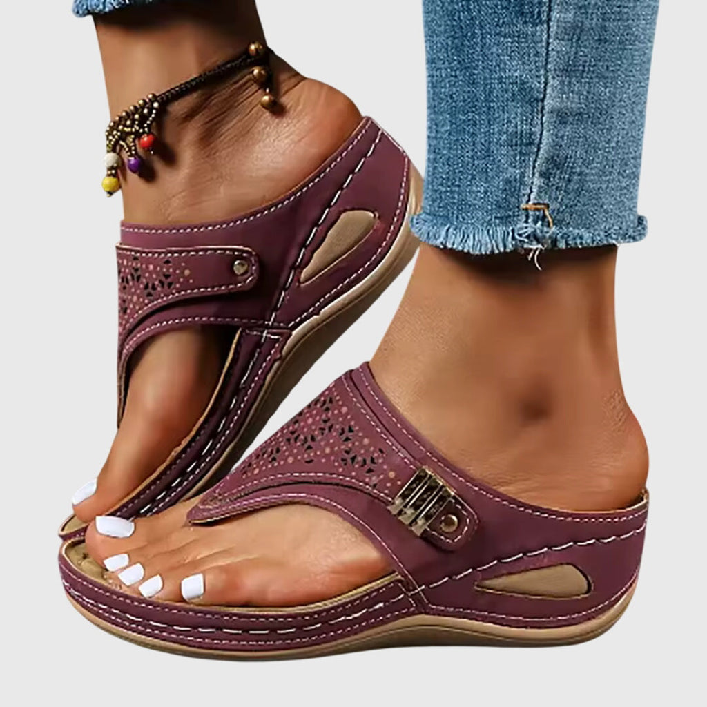 Livia | Stijlvol comfort sandalen dames instappers zomer