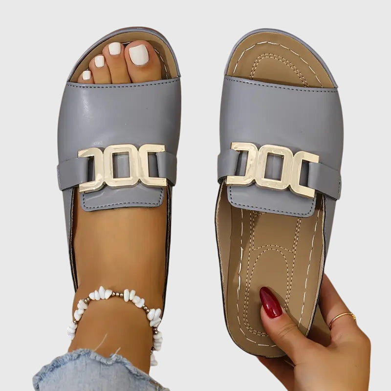 Kathryn | Elegant platte sandalen dames instap zomerschoenen