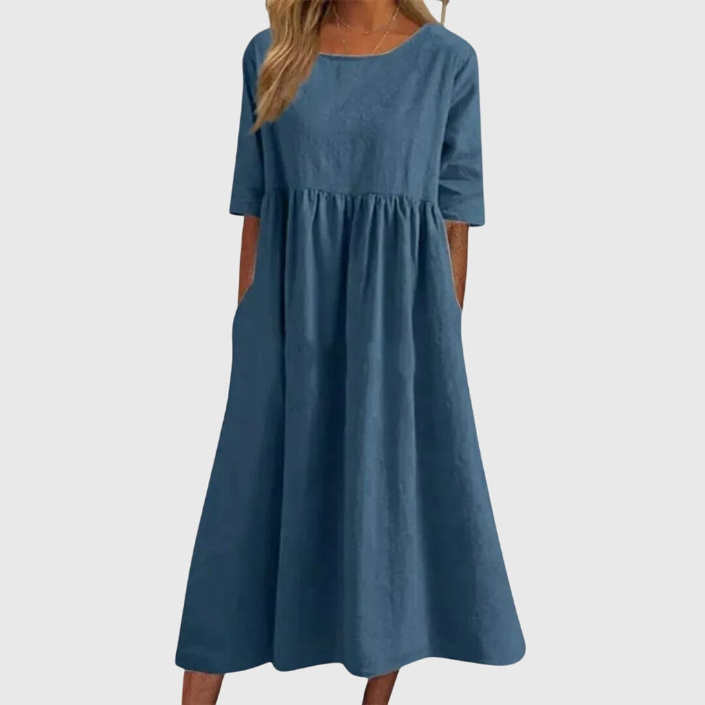 Haisley | relaxed simpel midi jurk casual