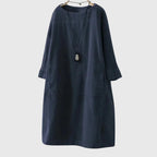 Grace | zachte losvallende midi jurk casual