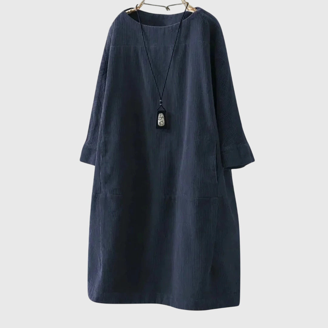 Grace | zachte losvallende midi jurk casual