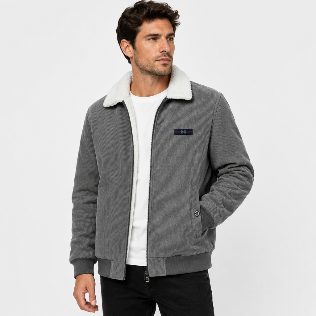Men's Corduroy Jacket with Warm Fleece Lining – Comfortable & Timeless
