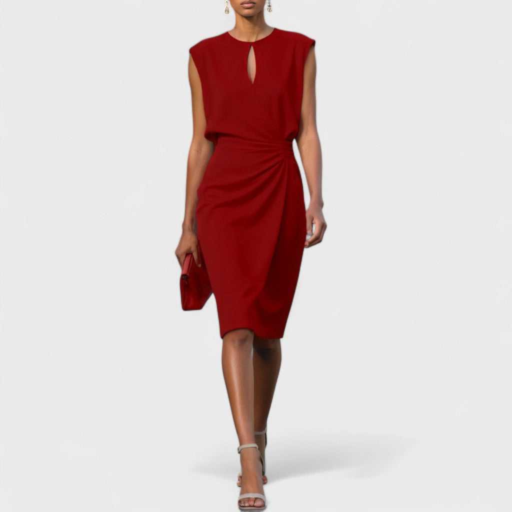 Kathy | Elegant getailleerde jurk bruiloft chic