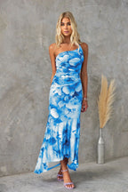Solange | Bloemen zomerjurk vloeiend elegant casual