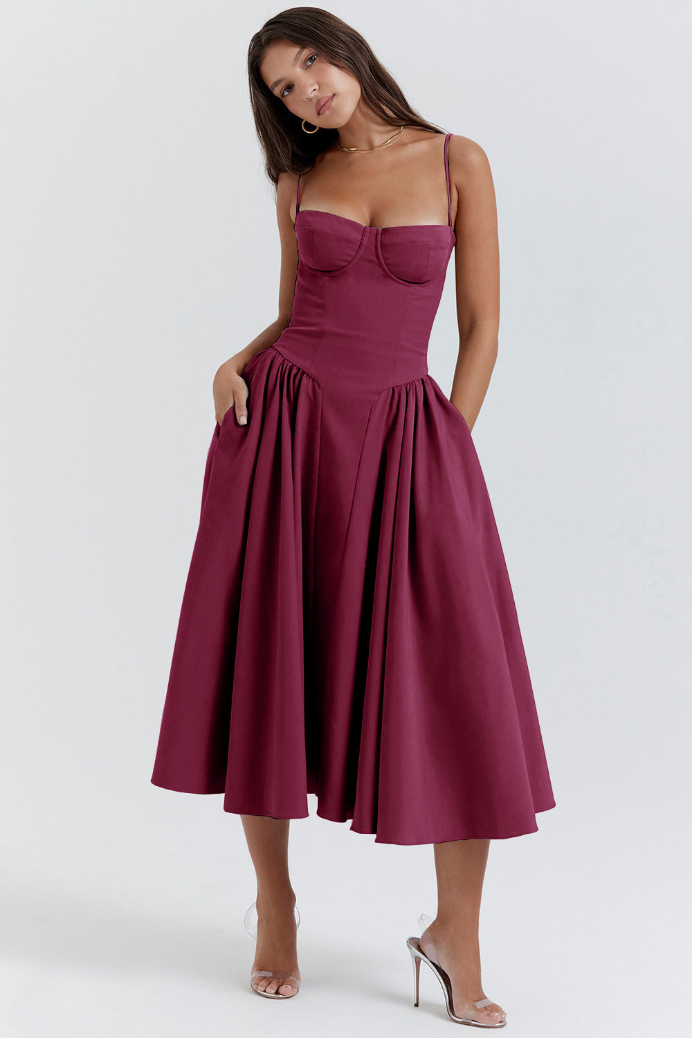 Lark | Stijlvolle lange jurk vintage elegant avond