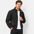 Men’s Reversible Utility Jacket – Stand Collar Casual Zip-Up Coat