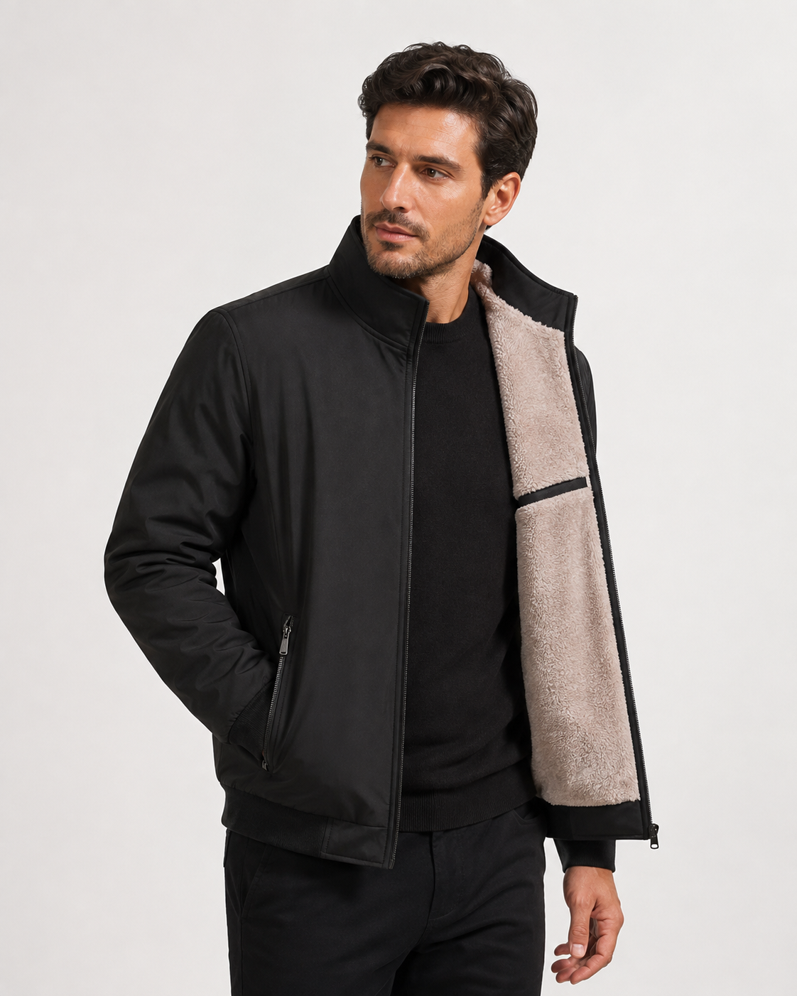 Men’s Fleece Jacket – Extra Thick & Warm for Cold Days