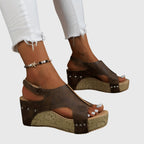 Lydia | Comfortabel sleehak sandalen plateau zomerschoenen dames