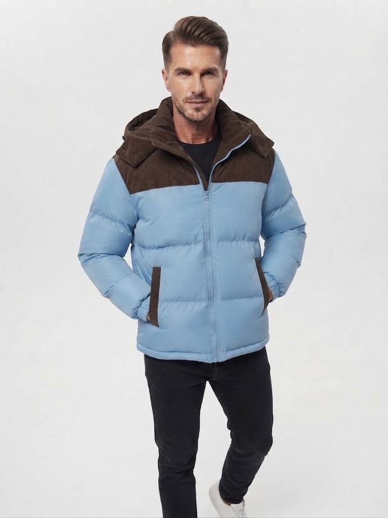 Men’s Warm Hooded Winter Jacket – Thickened Windproof Casual Outerwear