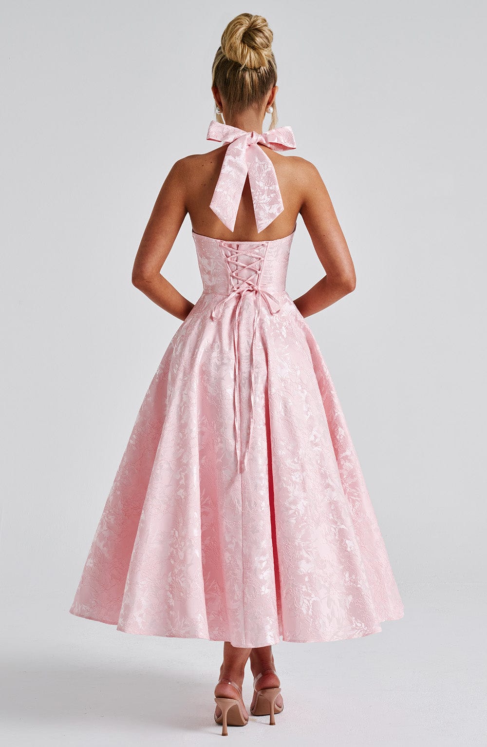 Hailey | Halter midi jurk elegant bruiloft