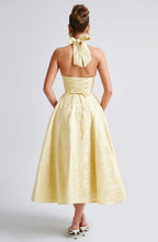 Hailey | Halter midi jurk elegant bruiloft