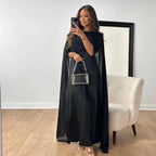 Caroline | Cape maxi jurk elegant bruiloft