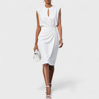 Kathy | Elegant getailleerde jurk bruiloft chic