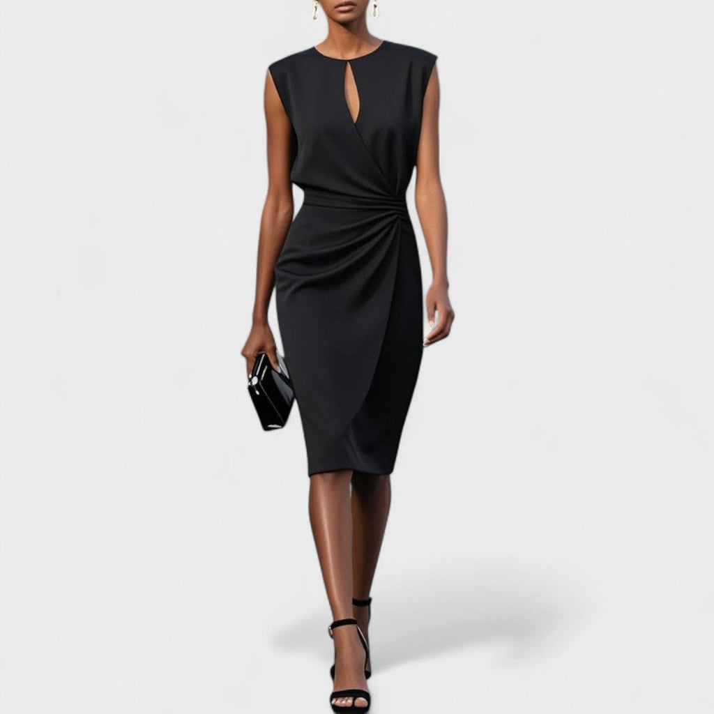 Kathy | Elegant getailleerde jurk bruiloft chic