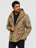 Men’s Fleece Hooded Jacket – Warm, Windproof & Functional