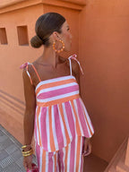 Madeleine | Luchtige vloeiende jurk elegant zomer bruiloft