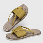 Gisandra | Comfortabel gevlochten sandalen espadrilles dames