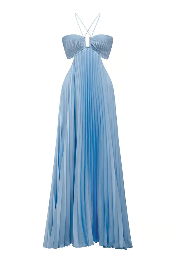 Orchid | Halter maxi jurk elegant zomers bruiloft