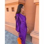 Felicity | Elegante avondjurk gestructureerd chic bruiloft