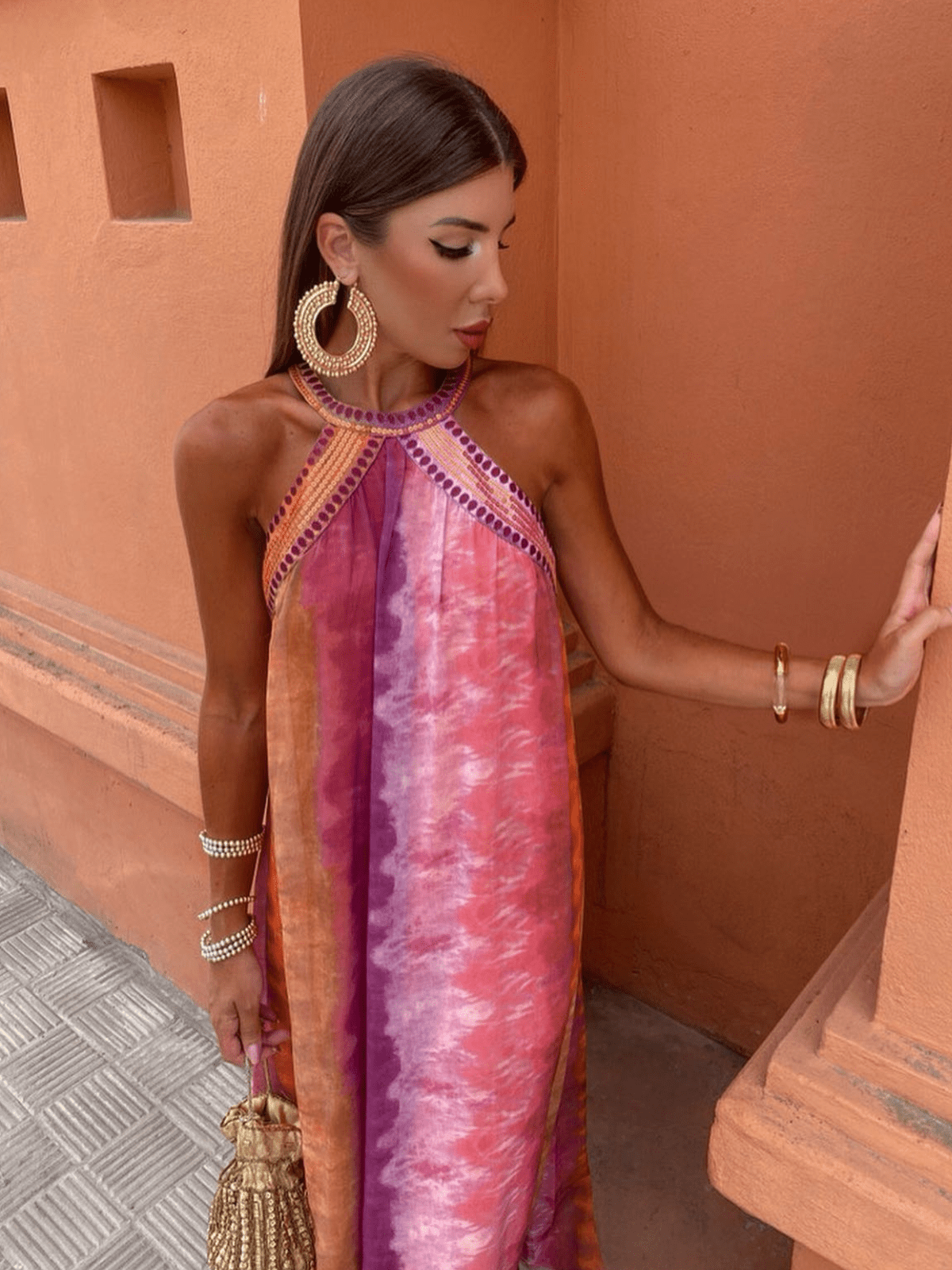 Aster | Ombré zomerjurk elegant vloeiend