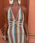 Iris | Boho gehaakte tunica jurk zomer strand