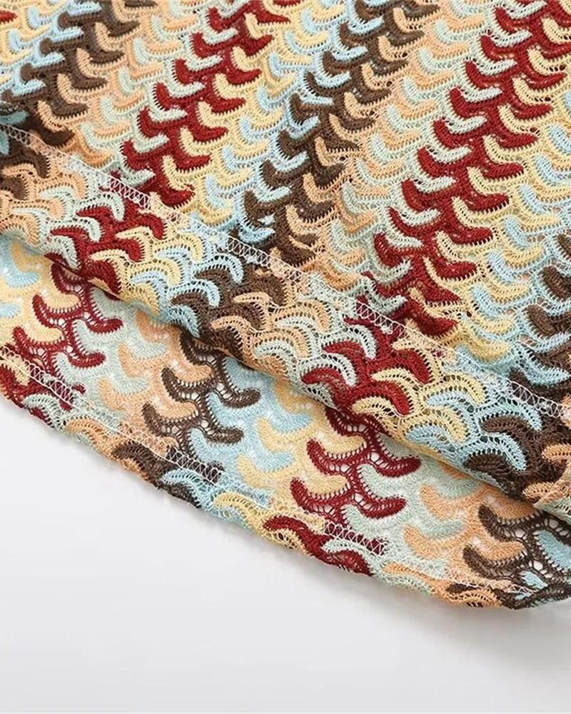 Iris | Boho gehaakte tunica jurk zomer strand