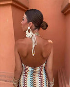 Iris | Boho gehaakte tunica jurk zomer strand