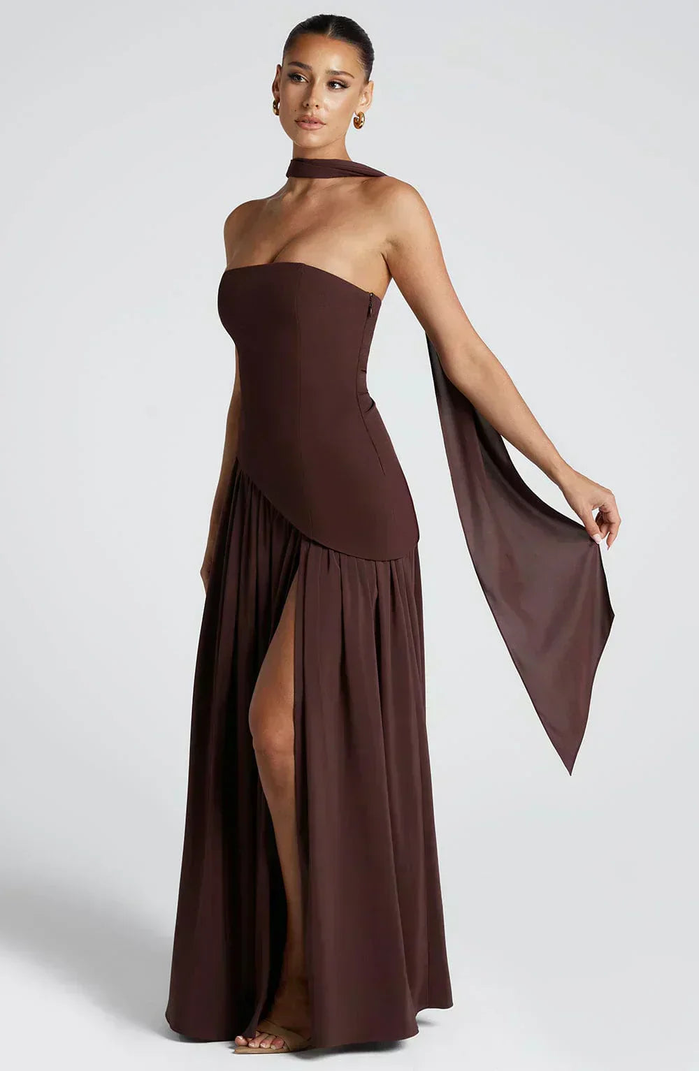 Julia | Asymmetrische maxi jurk modern bruiloft