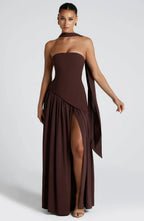 Julia | Asymmetrische maxi jurk modern bruiloft