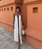 Victoria | Elegante lange jurk vloeiend bruiloft