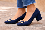 Noor | elegante dames pumps blokhak comfortabele hakken