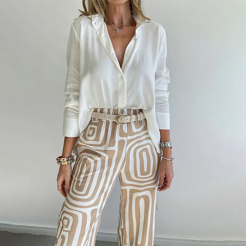 Opal | Elegant 2-delig set broek dames chic