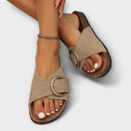 Janet | Chic platte sandalen minimal zomerschoenen dames