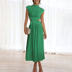 Chloé | Luchtige halter maxi jurk zomers elegant